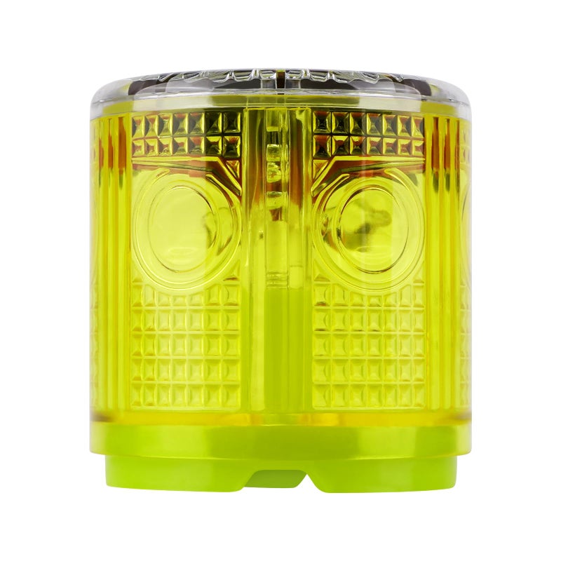 Aolyty Solar Strobe Warning Light Strong Magnetic Base Flashing Super Bright 360 Degree Automatically Turn On Waterproof for Construction Traffic Factory (Yellow) - Image 1
